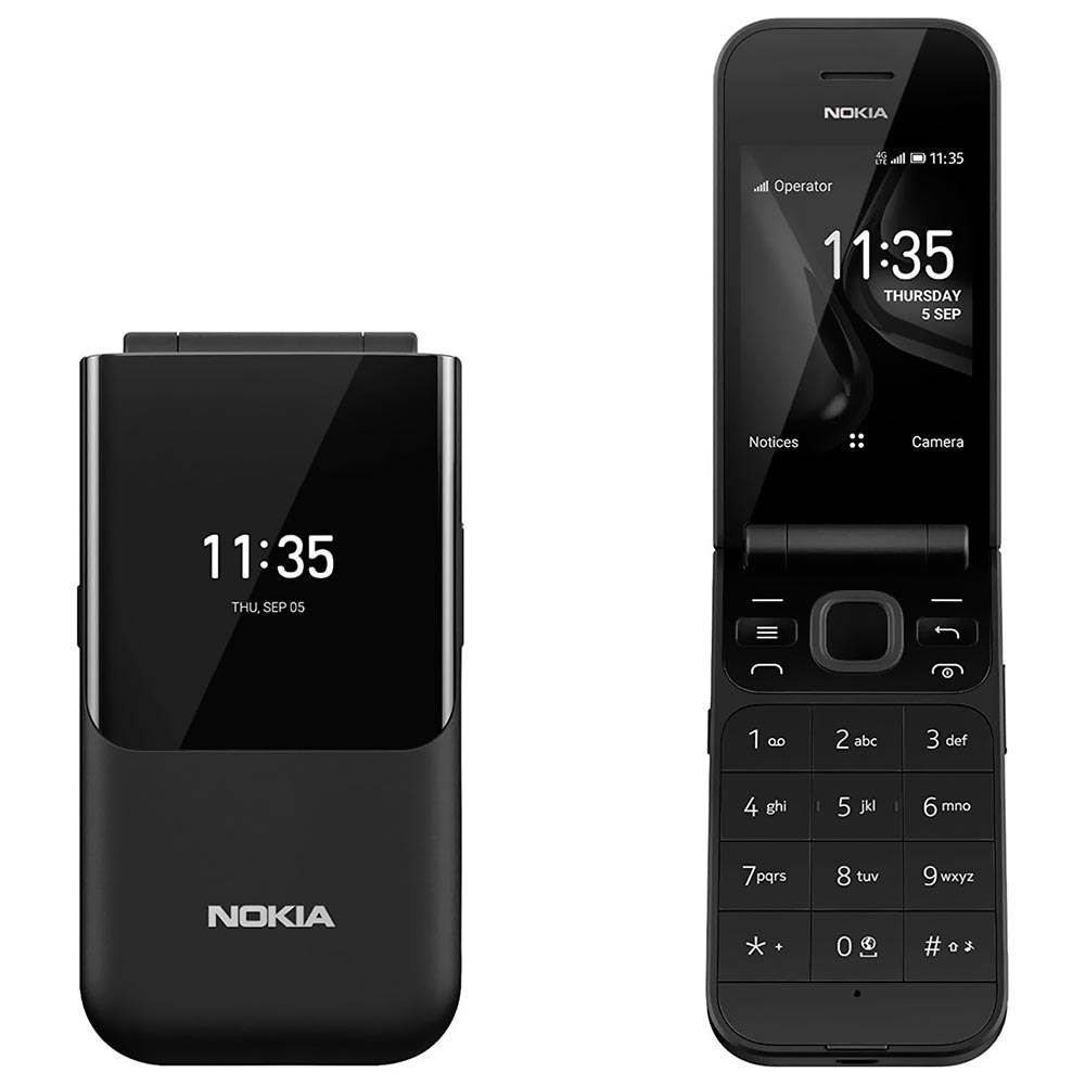 Celular Nokia 2720 Flip TA-1170 Tela 2.8" / Dual Sim - Preto