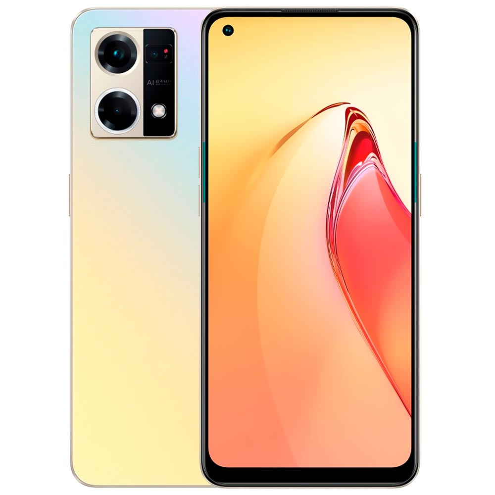 Celular Oppo Reno 7 CPH2363 8GB de RAM / 256GB / Tela 6.43" / Dual Sim LTE - Dourado