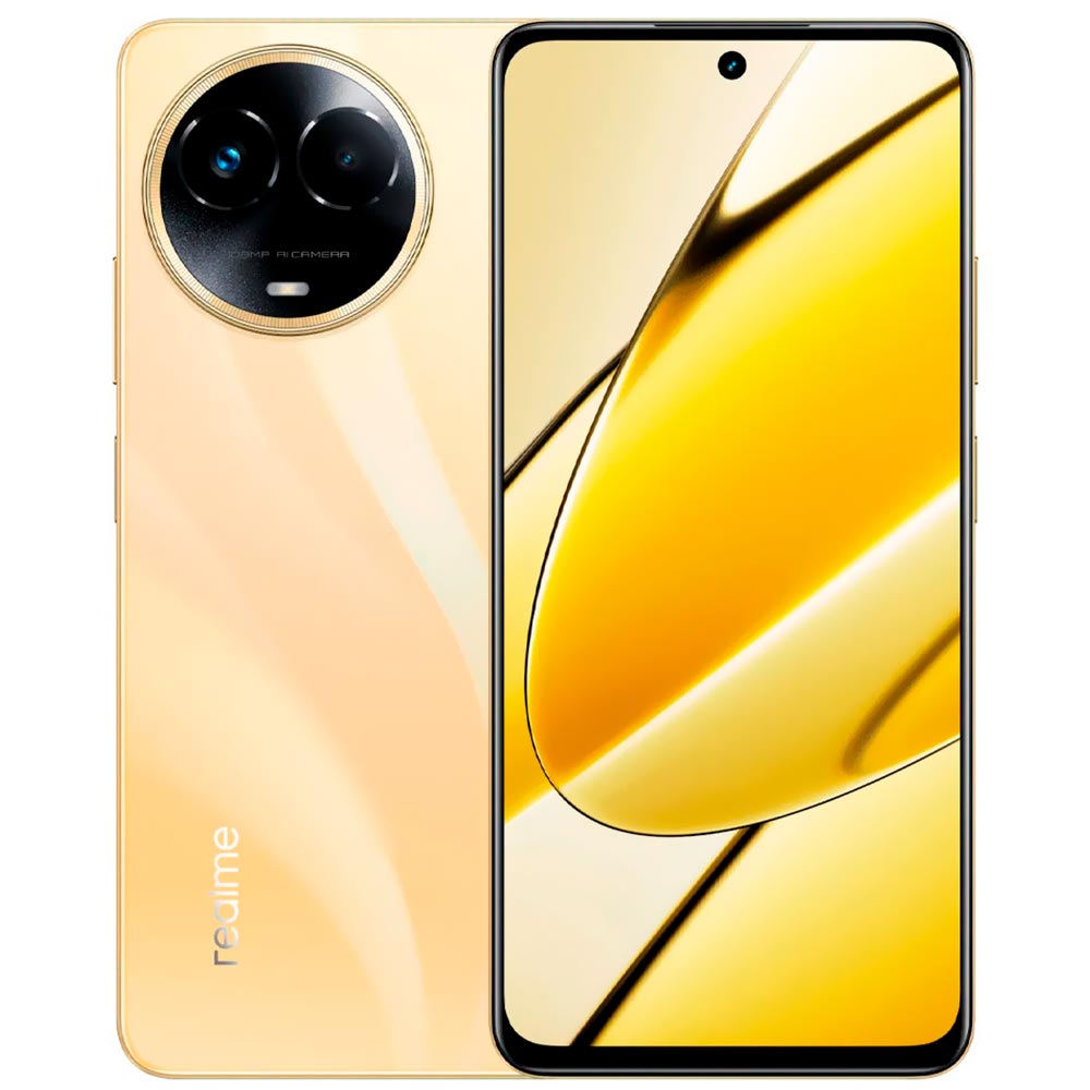 Celular Realme 11 5G RMX3780 8GB de RAM / 256GB / Tela 6.7" / Dual Sim - Glory Dourado