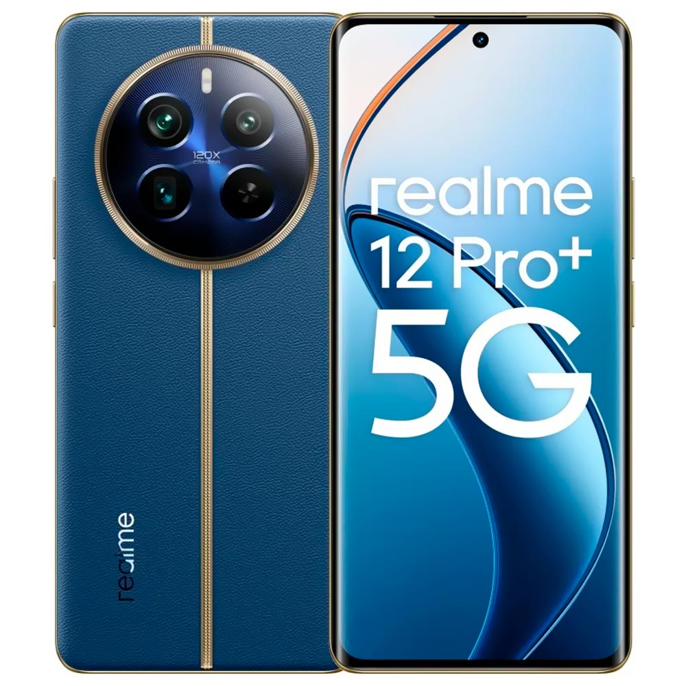 Celular Realme 12 Pro+ 5G RMX3840 12GB de RAM / 512GB / Tela 6.7" / Dual Sim - Submarine Azul (Anatel)
