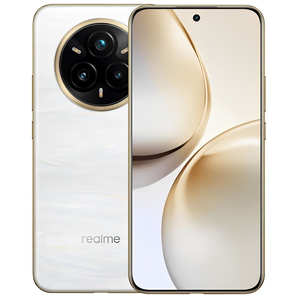 Celular Realme 14 Pro+ 5G RMX5051 12GB de RAM / 256GB / Tela 6.83" / Dual Sim - Pearl Branco (Anatel)
