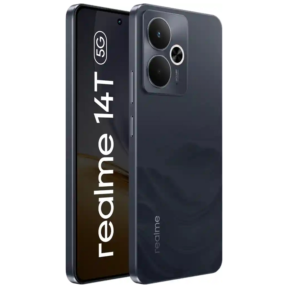 Celular Realme 14T 5G RMX5078 8GB de RAM / 256GB / Tela 6.67" / Dual Sim 5G - Obsidian Preto (Anatel)