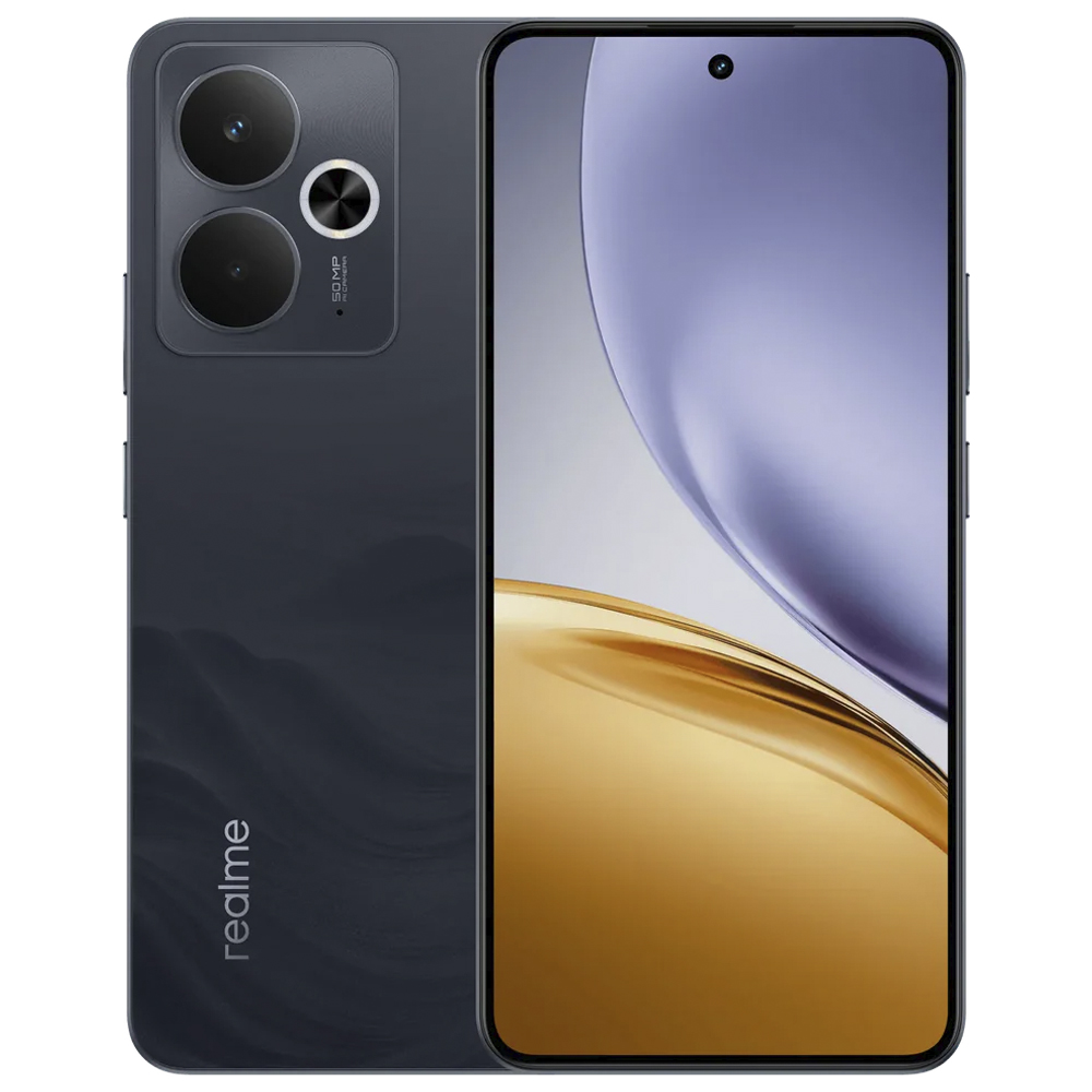 Celular Realme 14T 5G RMX5078 8GB de RAM / 256GB / Tela 6.67" / Dual Sim 5G - Obsidian Preto (Anatel)