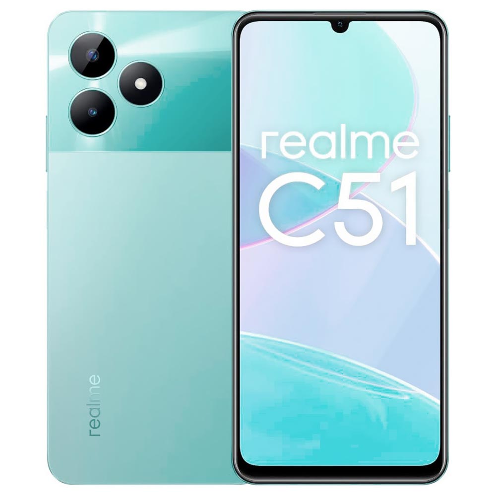 Celular Realme C51 RMX3830 4GB de RAM / 128GB / Tela 6.74" / Dual Sim LTE - Mint Verde