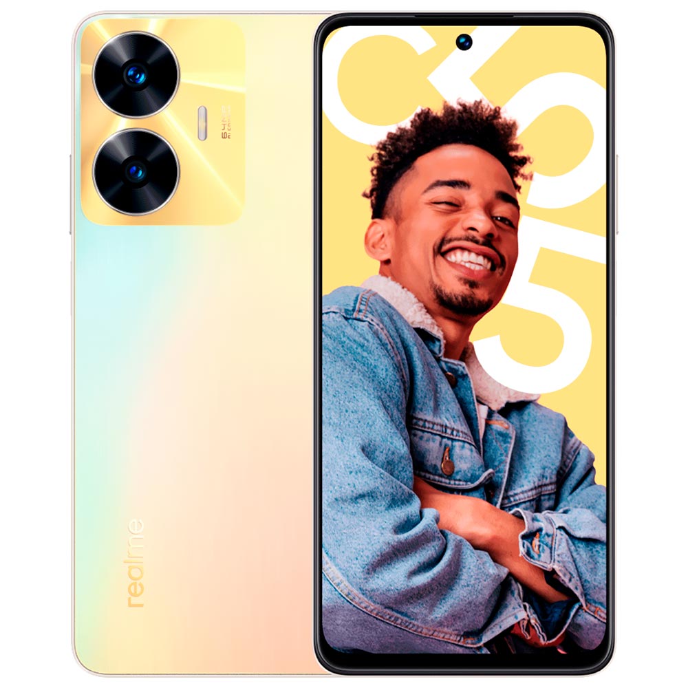 Celular Realme C55 RMX3710 6GB de RAM / 128GB / Tela 6.72" / Dual Sim ...