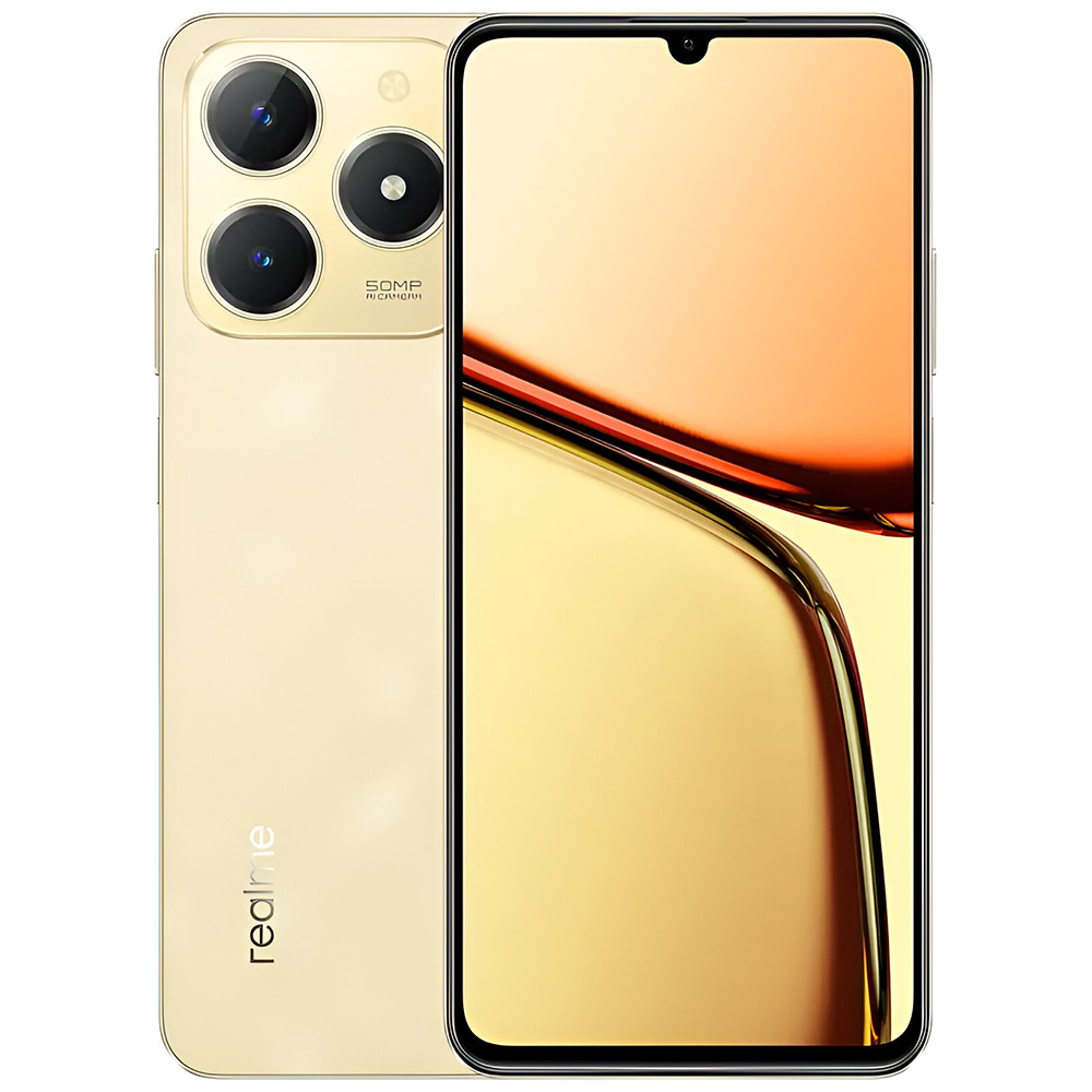 Celular Realme C61 RMX3930 NFC 4GB de RAM / 128GB / Tela 6.74" / Dual Sim LTE - Sparkle Dourado
