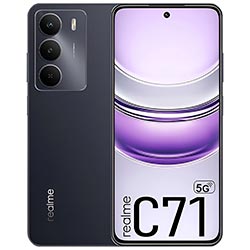 Celular Realme C71 5G RMX3943 8GB de RAM / 256GB / Tela 6.67" / Dual Sim 5G - Carbon Preto (Anatel)