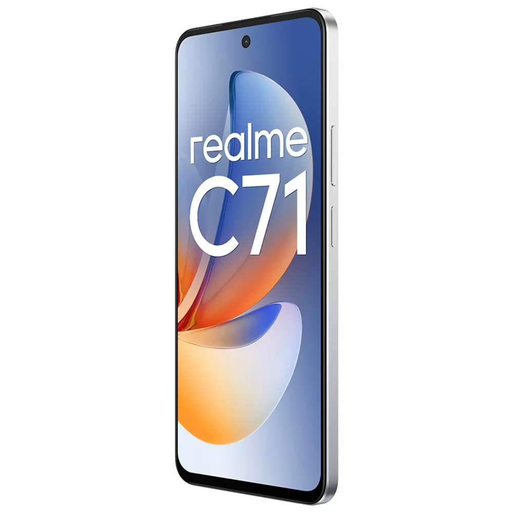 Celular Realme C71 RMX5303 8GB de RAM / 256GB / Tela 6.67" / Dual Sim LTE - Branco Swan (Anatel)