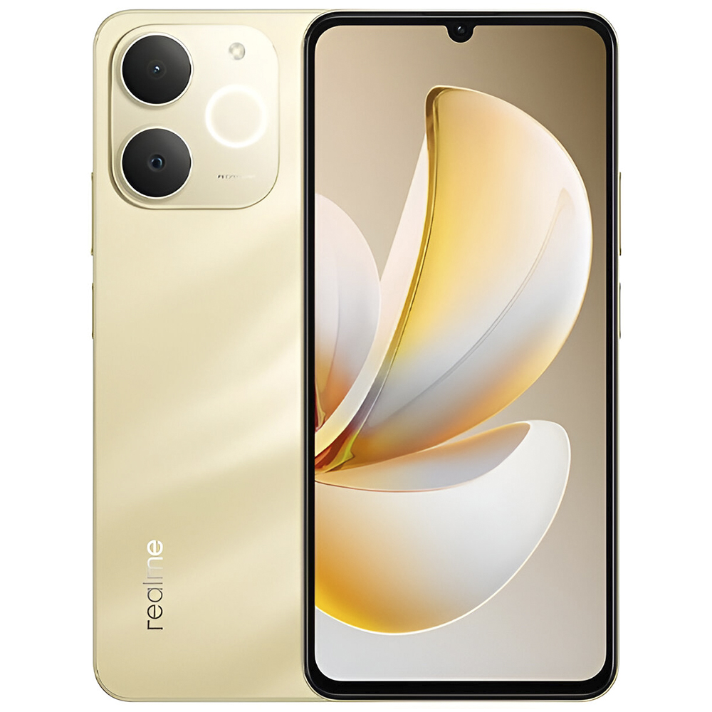 Celular Realme Note 70 RMX5313 8GB de RAM / 256GB / Tela 6.74" / Dual Sim LTE - Beach Dourado (Anatel)
