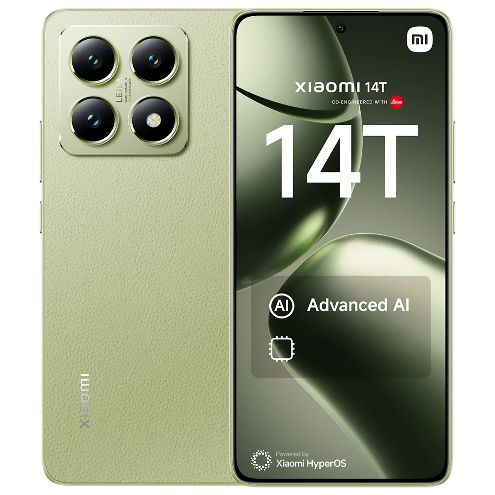 Celular Xiaomi 14T 12GB de RAM / 512GB / Tela 6.67" / Dual Sim 5G - Lemon Verde (Global)