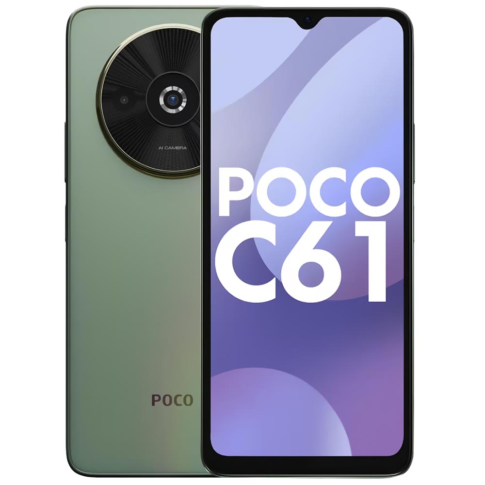 Celular Xiaomi POCO C61 4GB de RAM / 64GB / Tela 6.71" / Dual Sim LTE - Mystical Verde (Índia)