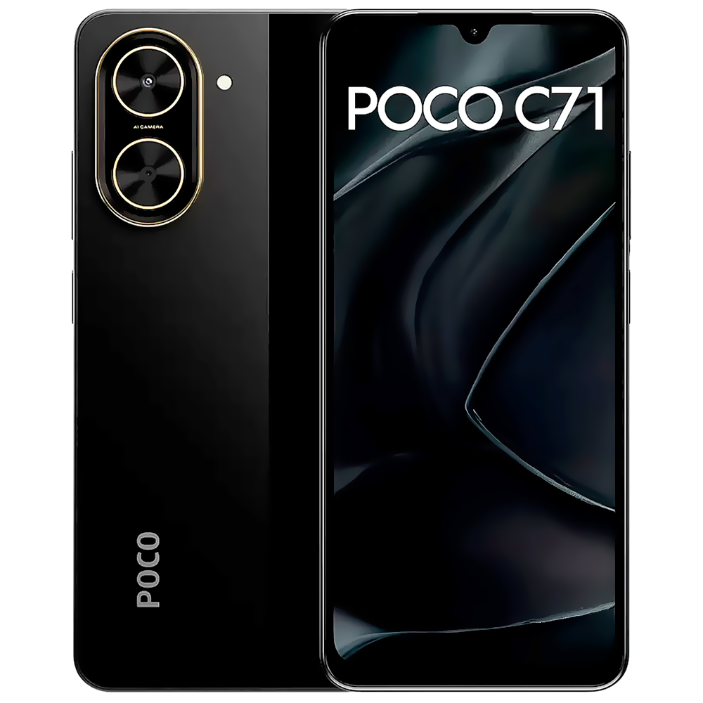 Celular Xiaomi POCO C71 3GB de RAM / 64GB / Tela 6.88" / Dual Sim LTE - Preto (Global)