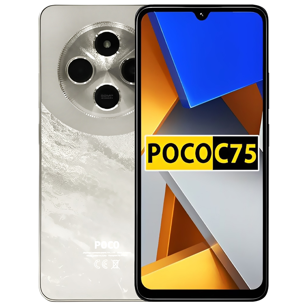 携帯電話本体 POCO C75 Gold 6GB RAM 128GB ROM Celular Xiaomi POCO C75 6GB de RAM / 128GB / Tela 6.88