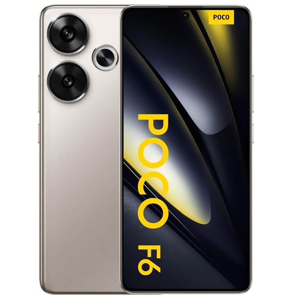 Celular Xiaomi POCO F6 12GB de RAM / 512GB / Tela 6.67" / Dual Sim 5G - Titanium (Global)