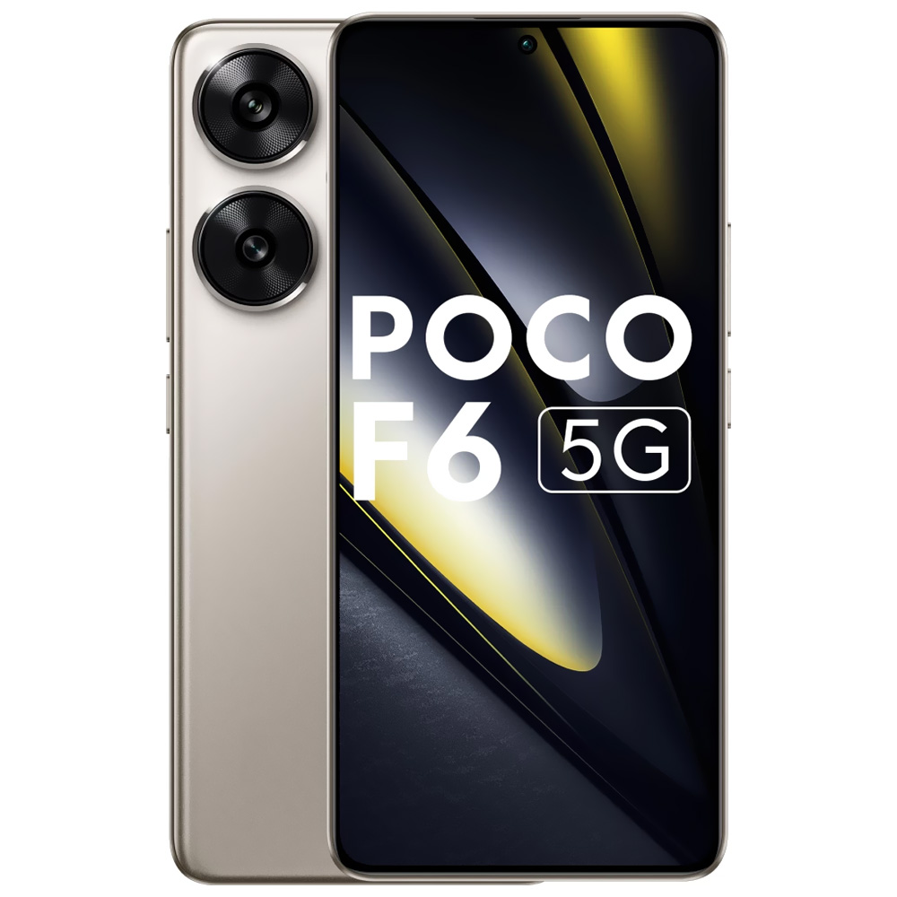 Celular Xiaomi POCO F6 5G 12GB de RAM / 256GB / Tela 6.67" / Dual Sim - Titanium Color (Índia)