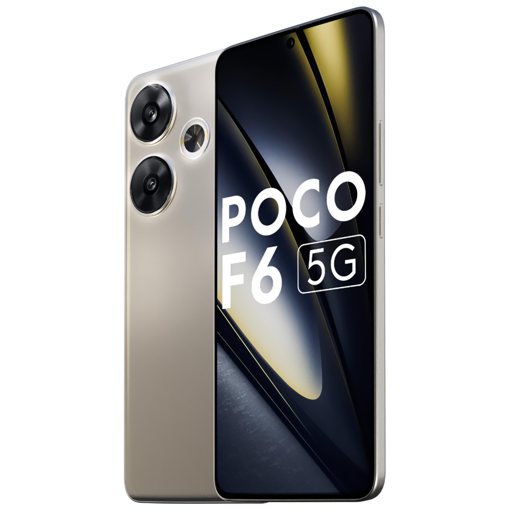 Celular Xiaomi POCO F6 5G 12GB de RAM / 256GB / Tela 6.67" / Dual Sim - Titanium Color (Índia)