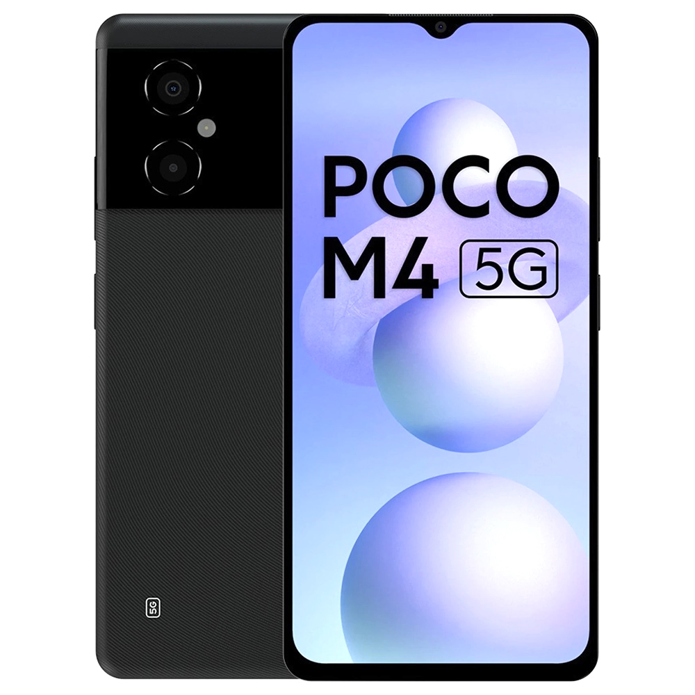 Celular Xiaomi POCO M4 5G 4GB de RAM / 64GB / Tela 6.58" / Dual Sim - Power Preto (Global)