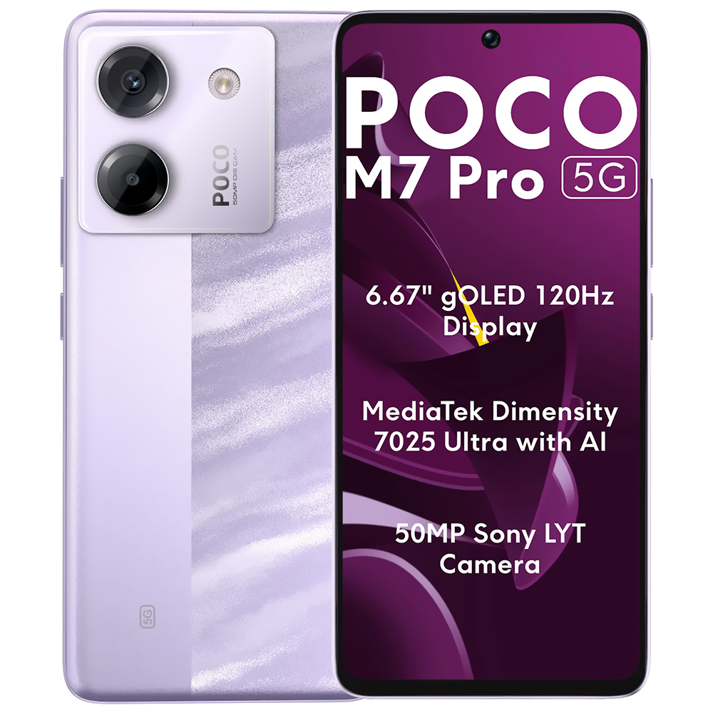 Celular Xiaomi POCO M7 Pro 5G 12GB de RAM / 256GB / Tela 6.67" / Dual Sim - Roxo (Global)