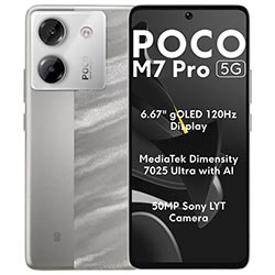 Celular Xiaomi POCO M7 Pro 5G 12GB de RAM / 512GB / Tela 6.67" / Dual Sim 5G - Prata (Global)