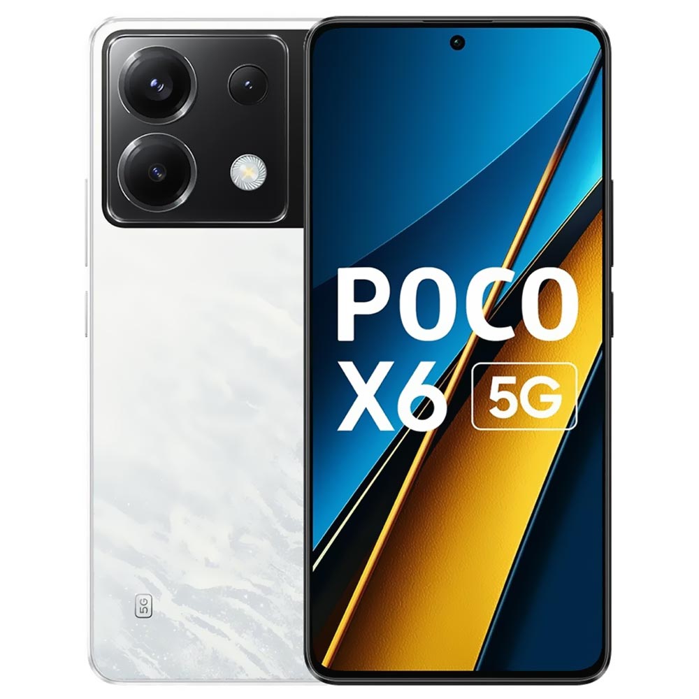 Celular Xiaomi POCO X6 5G 12GB de RAM / 256GB / Tela 6.67" / Dual Sim - Branco (Global)