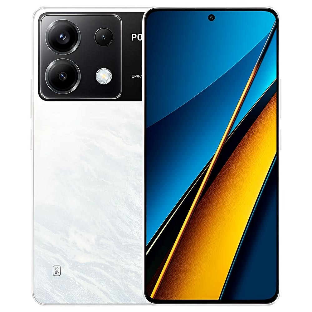 Celular Xiaomi POCO X6 5G 8GB de RAM / 256GB / Tela 6.67" / Dual Sim - Branco (Global)