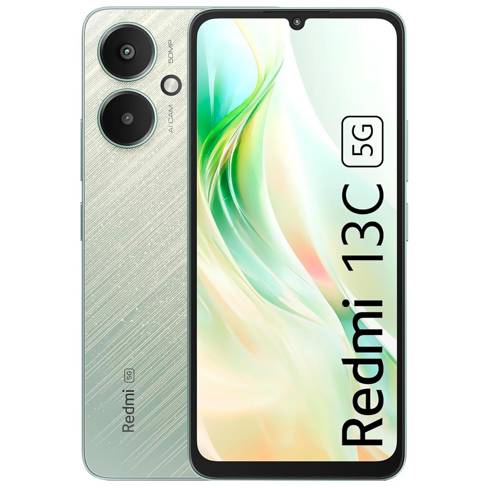 Celular Xiaomi Redmi 13C 5G 4GB de RAM / 128GB / Tela 6.74" / Dual Sim - Startrail Verde (Índia)