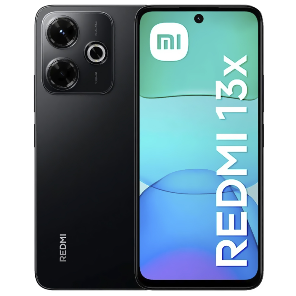 Celular Xiaomi Redmi 13X 8GB de RAM / 256GB / Tela 6.79" / Dual Sim LTE - Midnight Preto (Global)