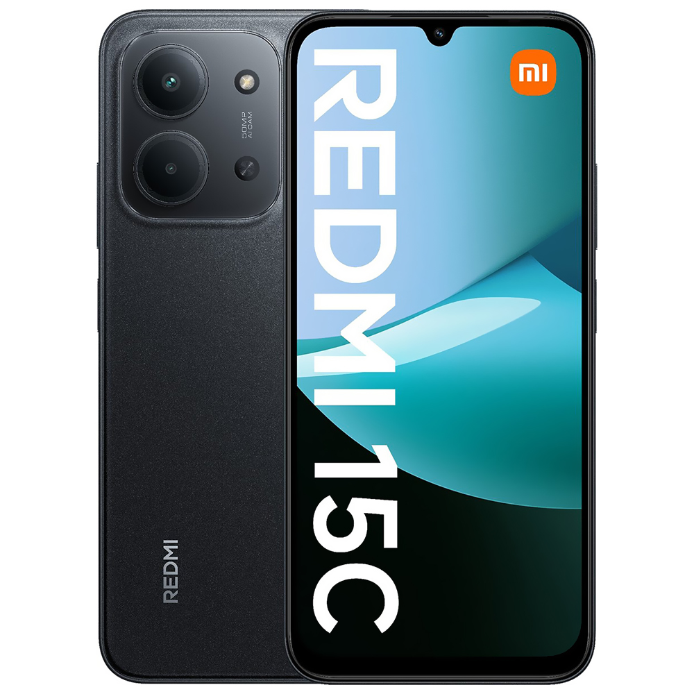 Celular Xiaomi Redmi 15C 4GB de RAM / 256GB / Tela 6.9" / Dual Sim LTE - Midnight Preto (Global)