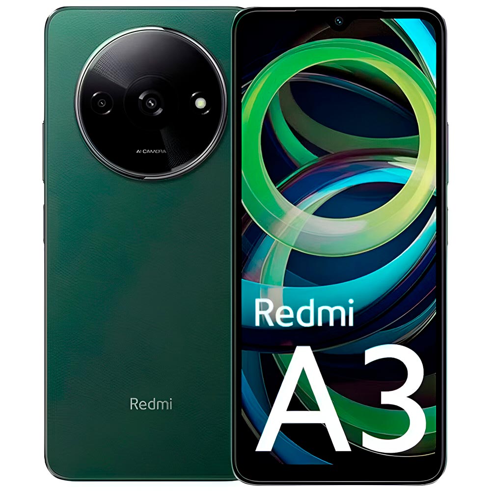 Celular Xiaomi Redmi A3 4GB de RAM / 128GB / Tela 6.71" / Dual Sim LTE - Forest Verde (Global)