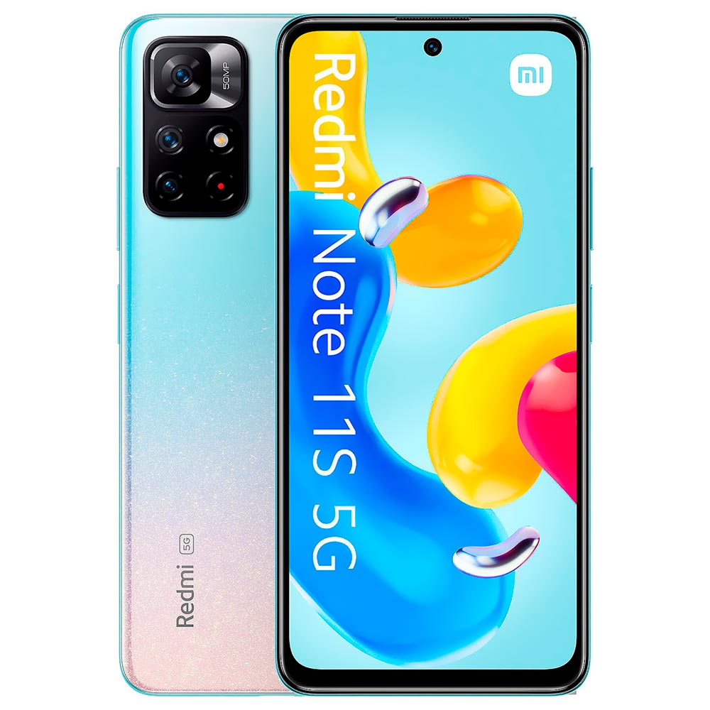 Celular Xiaomi Redmi Note 11S 5G 4GB de RAM / 128GB / Tela 6.6" / Dual Sim LTE - Star Azul