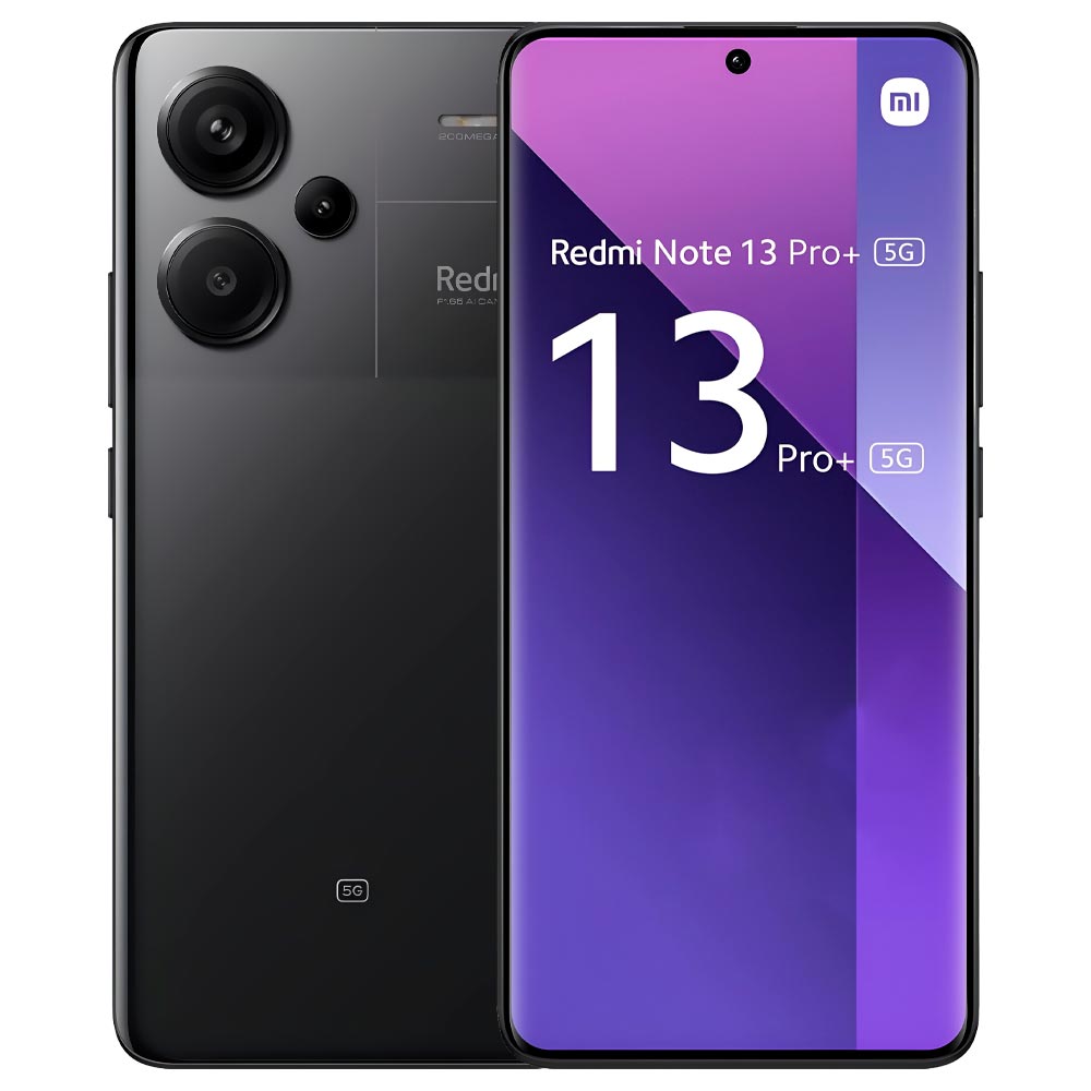 Celular Xiaomi Redmi Note 13 Pro+ 5G 12GB de RAM / 256GB / Tela 6.67" / Dual Sim - Fusion Preto (Índia)