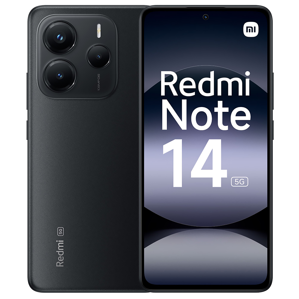 Celular Xiaomi Redmi Note 14 5G 12GB de RAM / 512GB / Tela 6.67" / Dual Sim - Midnight Preto (Global)