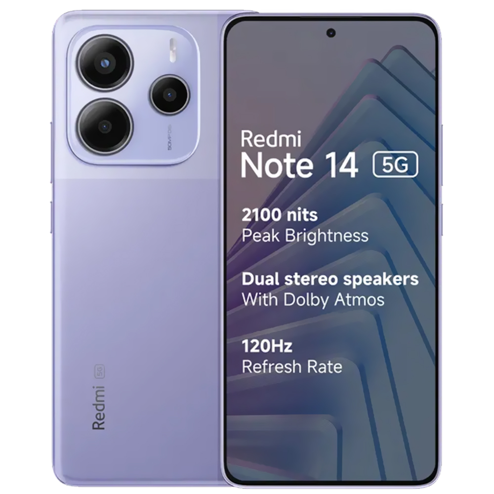 Celular Xiaomi Redmi Note 14 5G 6GB de RAM / 128GB / Tela 6.67" / Dual Sim - Phantom Roxo (Índia)