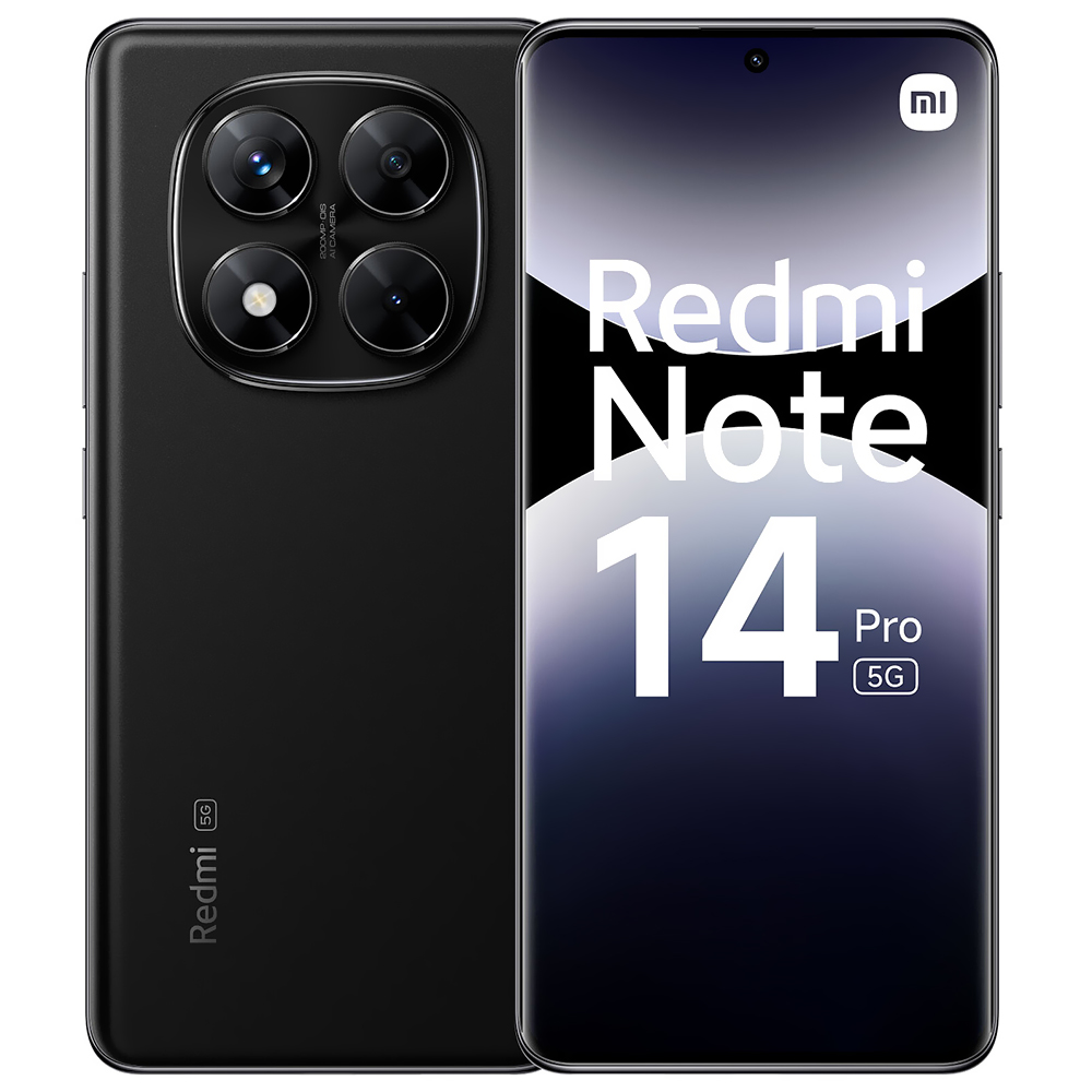 Celular Xiaomi Redmi Note 14 Pro 5G 8GB de RAM / 256GB / Tela 6.67" / Dual Sim - Midnight Preto (Global)