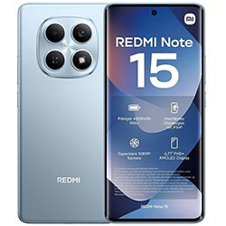 Celular Xiaomi Redmi Note 15 6GB de RAM / 128GB / Tela 6.77" / Dual Sim LTE - Glacier Azul (Global)
