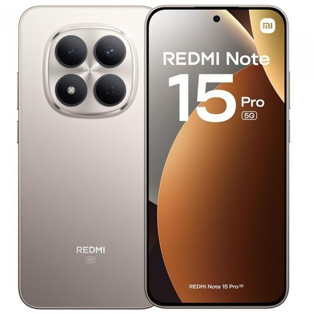 Celular Xiaomi Redmi Note 15 Pro 5G 8GB de RAM / 512GB / Tela 6.83" / Dual Sim 5G - Titanium Color (Global)