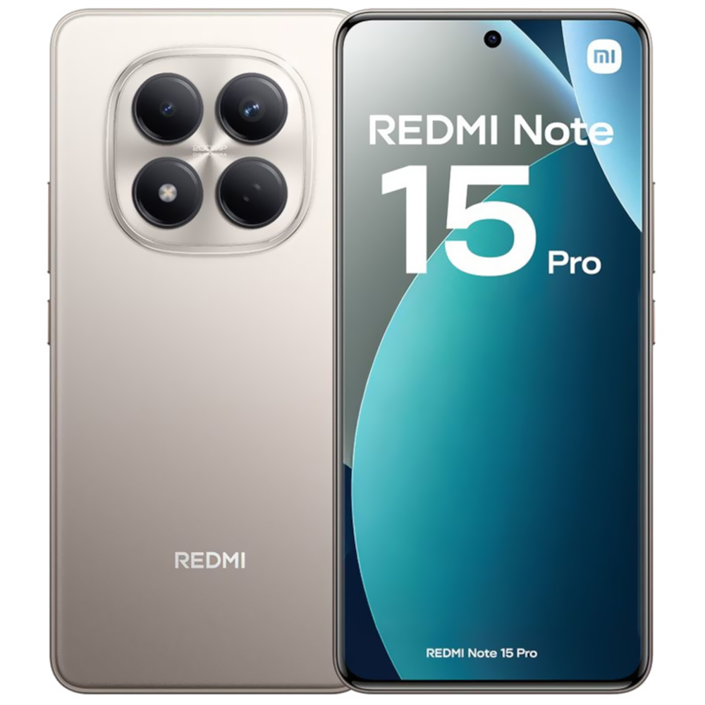 Celular Xiaomi Redmi Note 15 Pro 8GB de RAM / 256GB / Tela 6.77" / Dual Sim LTE - Titanium Color (Global)