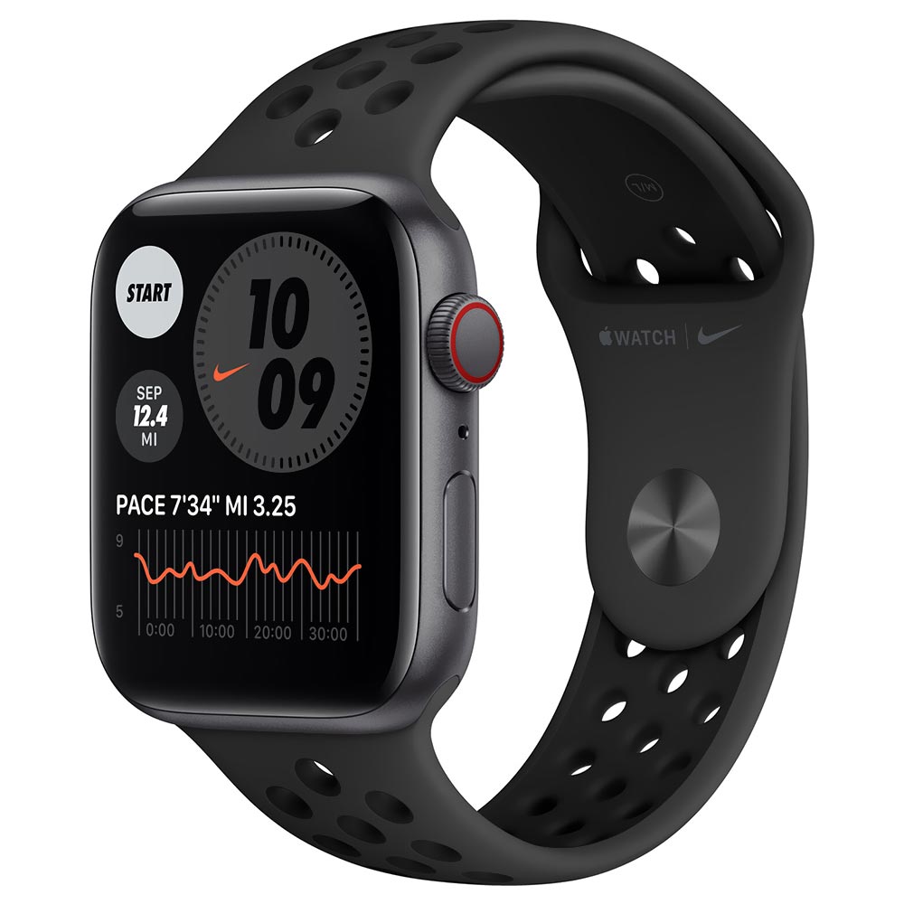 Apple Watch Nike SE MG063LL/A 44MM / GPS / Aluminum Sport Band - Space Gray / Anthracite Black