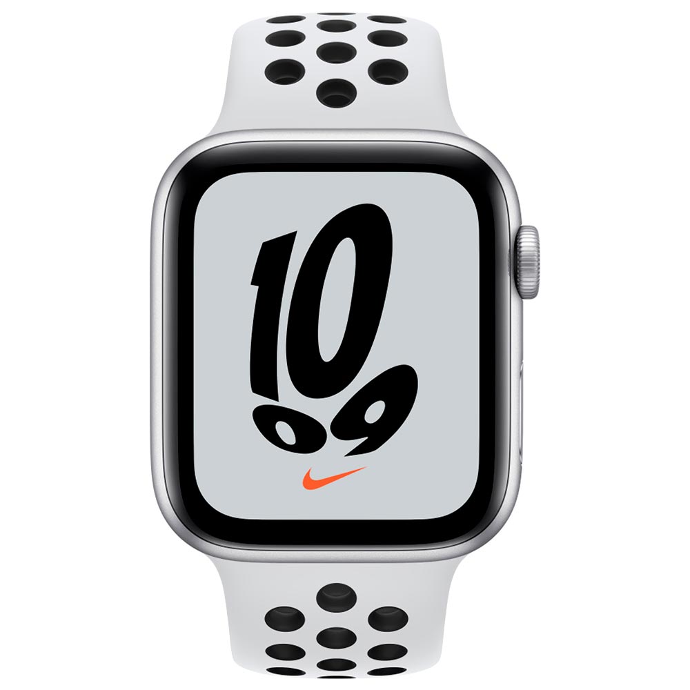 Apple Watch Nike SE MKQ73LZ/A 44MM / GPS / Aluminum Sport Band - Silver / Pure Black