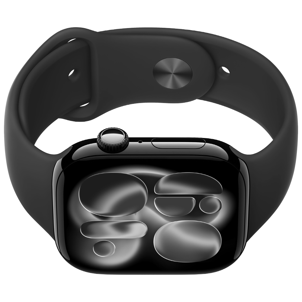 Apple Watch S11 MEQU4LW/A 42MM / M-L / GPS - Jet Black Aluminium / Black Sport Band