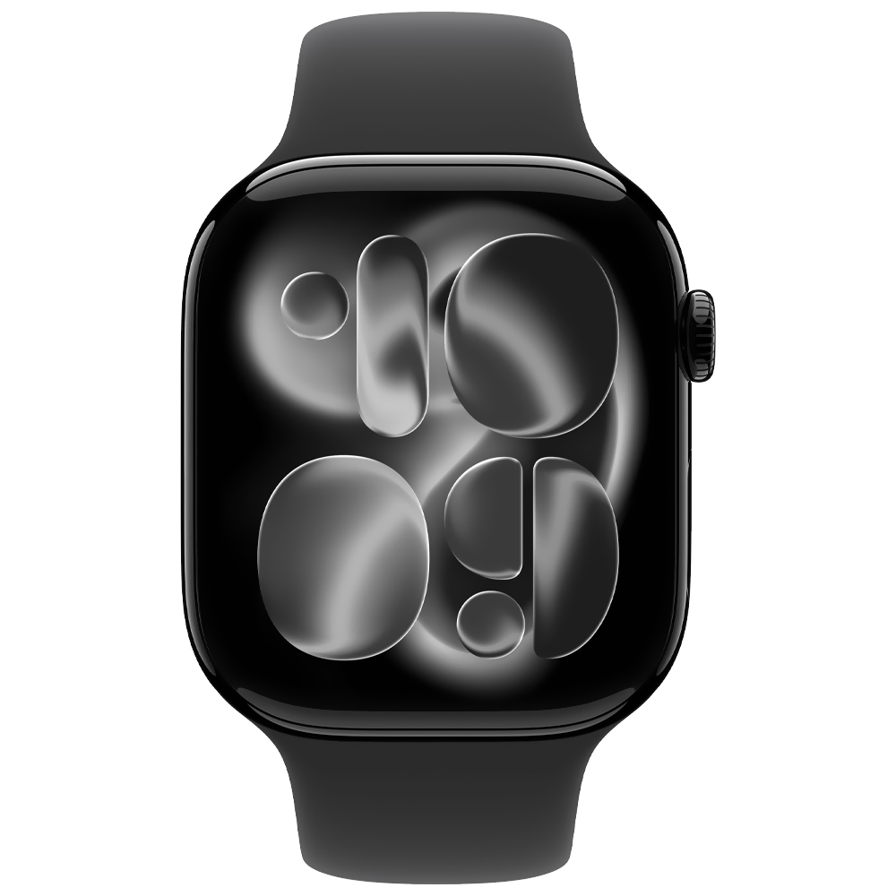 Apple Watch S11 MEUX4LW/A 46MM / M-L / GPS - Jet Black Aluminium / Black Sport Band