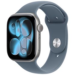 Apple Watch S11 MEW14LW/A 42MM / S-M / GPS - Space Gray Aluminium / Anchor Blue Sport Band