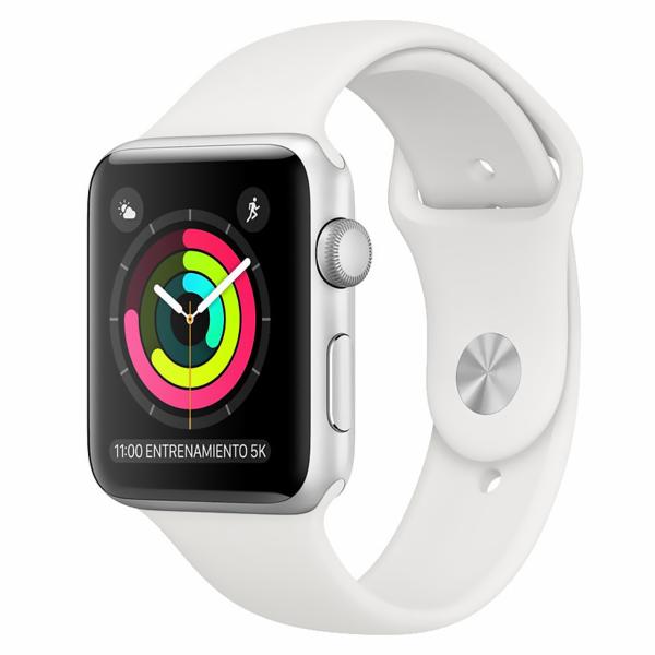 Apple Watch S3 MTEY2LL/A 38MM / GPS / Aluminium Sport Band - Silver / Branco