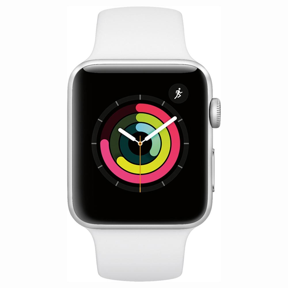 Apple Watch S3 MTF22LL A 42MM GPS Aluminium Sport Band Silver White no Paraguai Visao Vip Informatica Compras no Paraguai Loja de Informatica