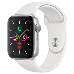Apple Watch S5 MWVY2LE/A 44MM / GPS / Aluminium Sport Band - Branco / Silver
