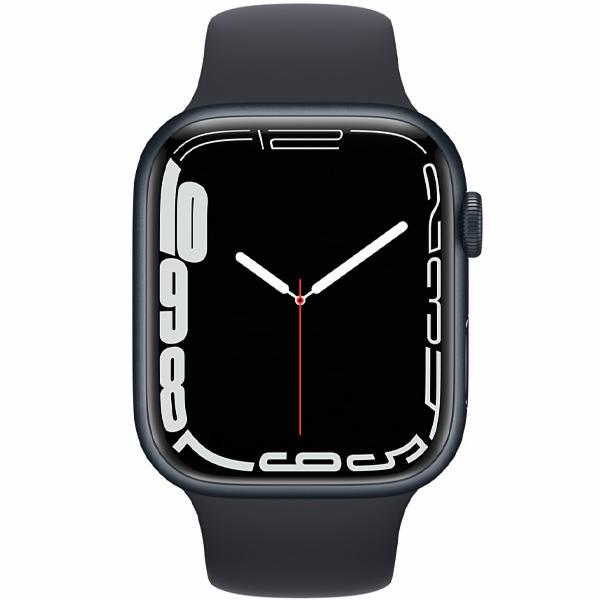 Apple Watch S7 MKN53LL/A 45MM / GPS / Aluminium Sport Band - Preto