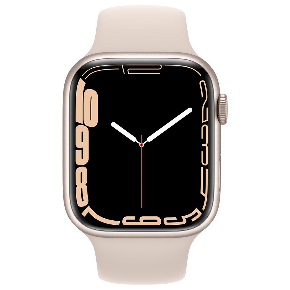 Apple Watch S7 MKN63LL/A 45MM / GPS / Aluminium Sport Band - Starlight
