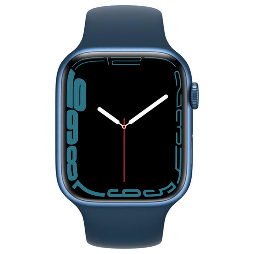 Apple Watch S7 MKN83LL/A 45MM / GPS / Aluminium Sport Band - Azul Abyss