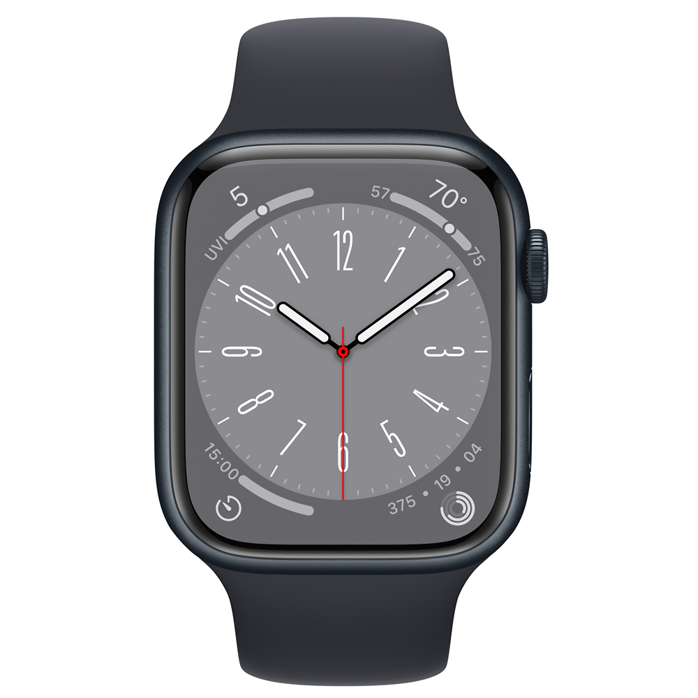 Apple Watch S8 MNUJ3LL/A 45MM / S-M / GPS / Aluminium Sport Band - Midnight