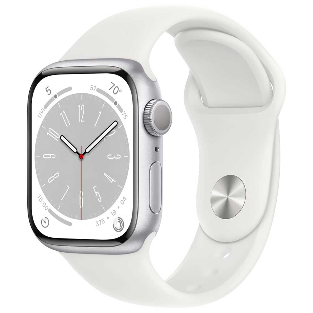 Apple Watch S8 MP6L3LL/A 41MM / GPS / Aluminium Sport Band - Silver White